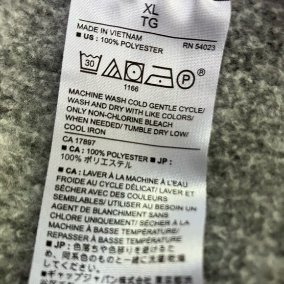 Full sized Banana Republic. Heather Gray, trimmed in dark gray. 2 pockets. XL. - Picture 3 of 5